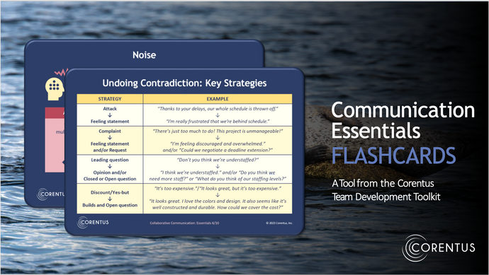 Corentus Team Tools Flashcards: Communication Essentials